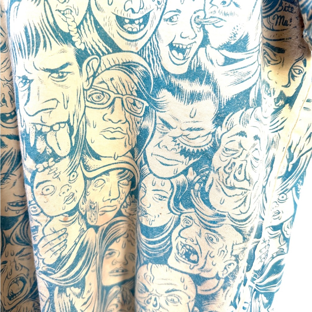 Threadless Graphic Tee, Comic Art Faces, Artist R… - image 3